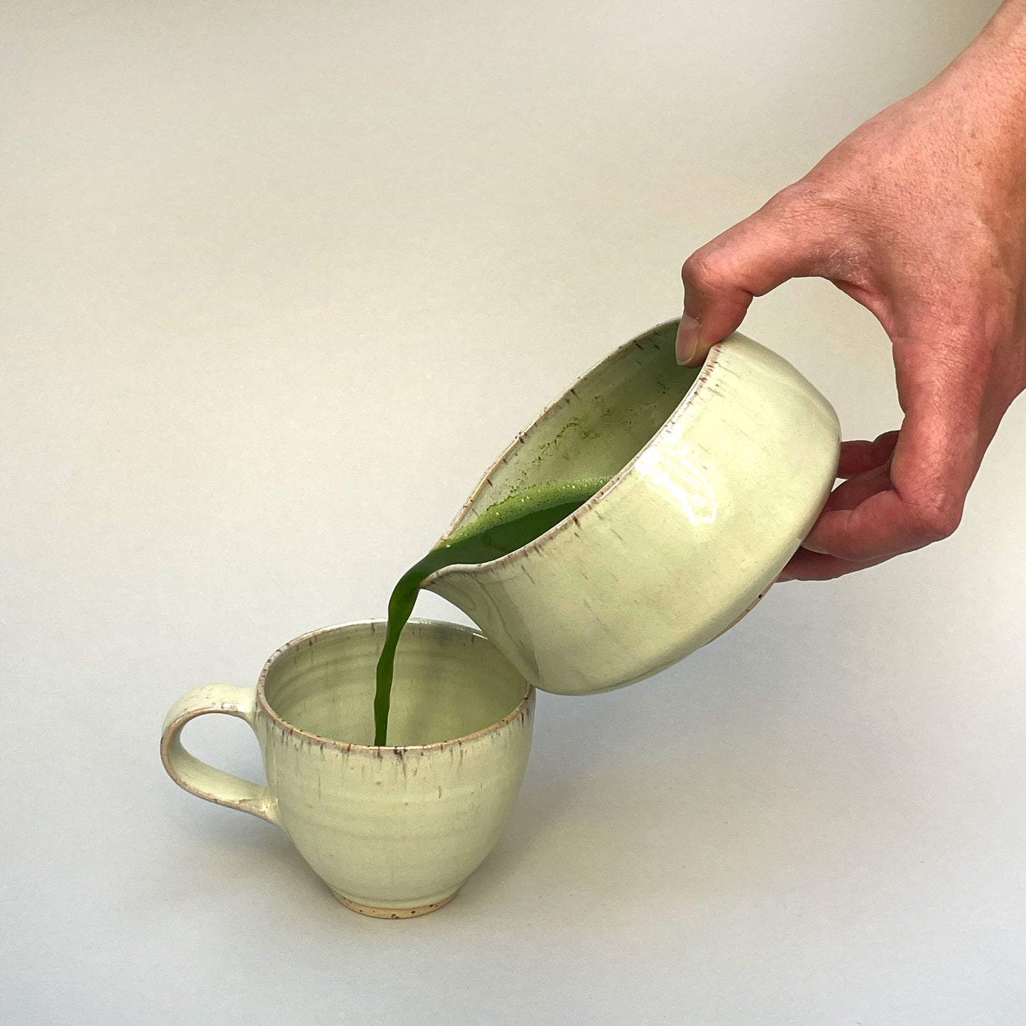 Matcha sæt, mint grønt